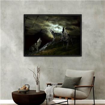 bedrucktes Glas mit Aluminiumrahmen und Natur Themen 