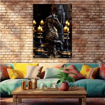 Dikey Sanat Temalı Cam Tablo 407