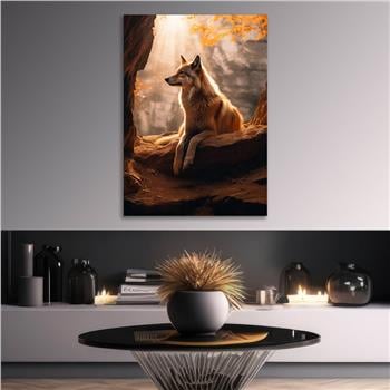 Dikey Doğa Temalı Cam Tablo 441