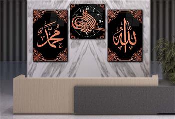 Ensemble de Tableaux et d’horloge 2 pièce sur le thème religieux