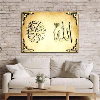 Religiöses Thema auf bedrucktem Glas