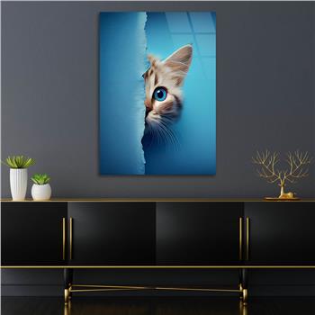 Dikey Doğa Temalı Cam Tablo 256