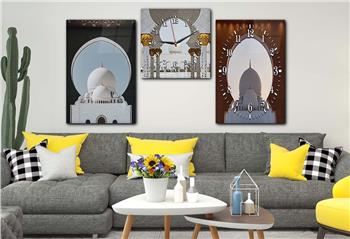 Ensemble de Tableaux et d’horloge 2 pièce sur le thème religieux