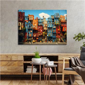 Yatay DoğaTemalı Cam Tablo 412