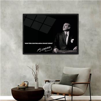 Aluminum-Framed National-Themed Tempered Glass Wall Art 037