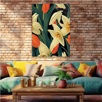 Kunst Thema auf bedrucktem Glas