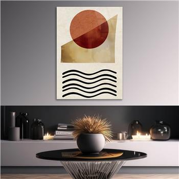 Kunst Thema auf bedrucktem Glas