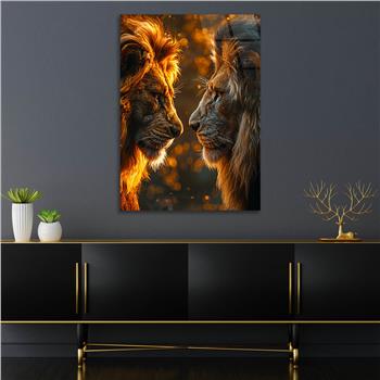 Dikey Doğa Temalı Cam Tablo 308