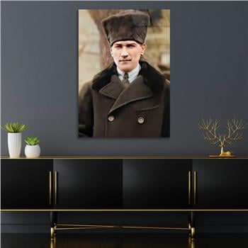 Dikey VatanTemalı Cam Tablo 201