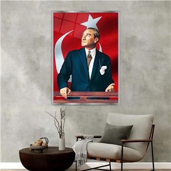 bedrucktes Glas mit Aluminiumrahmen und Nation Themen 