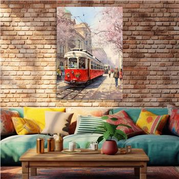 Dikey Sanat Temalı Cam Tablo 534