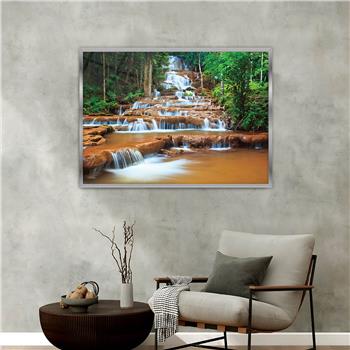 bedrucktes Glas mit Aluminiumrahmen und Natur Themen 