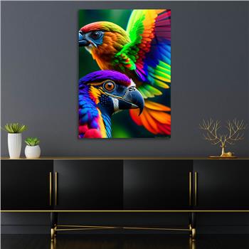 Dikey Doğa Temalı Cam Tablo 405