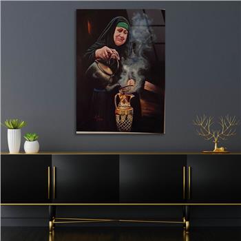 Kunst Thema auf bedrucktem Glas