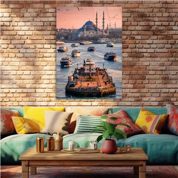 Dikey Dini Temalı Cam Tablo 290