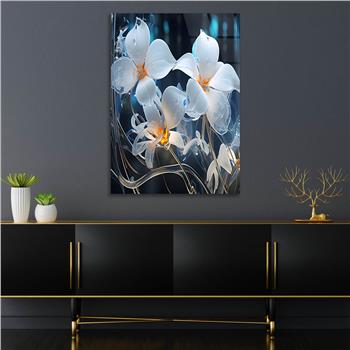 Dikey Sanat Temalı Cam Tablo 356