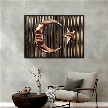 Aluminum-Framed National-Themed Tempered Glass Wall Art 090