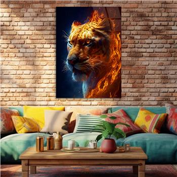 Dikey Doğa Temalı Cam Tablo 326