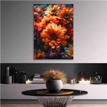 Dikey Sanat Temalı Cam Tablo 518