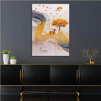 Kunst Thema auf bedrucktem Glas