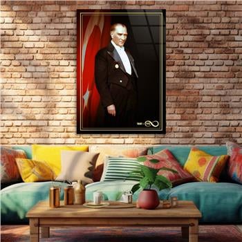 Dikey VatanTemalı Cam Tablo 262