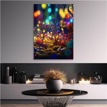 Dikey Sanat Temalı Cam Tablo 367