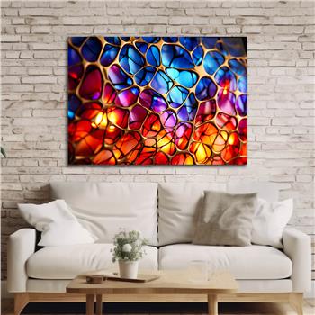 Horizontal Art-Themed Tempered Glass Wall Art 361
