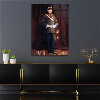 Dikey VatanTemalı Cam Tablo 213