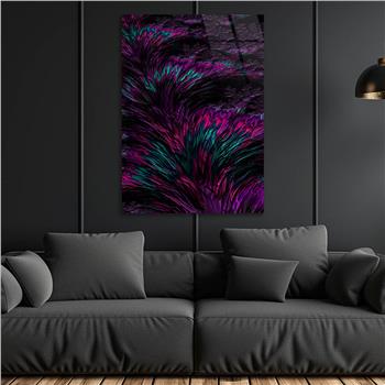 Dikey Sanat Temalı Cam Tablo 401