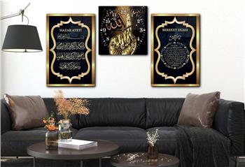 Ensemble de Tableaux et d’horloge 2 pièce sur le thème religieux