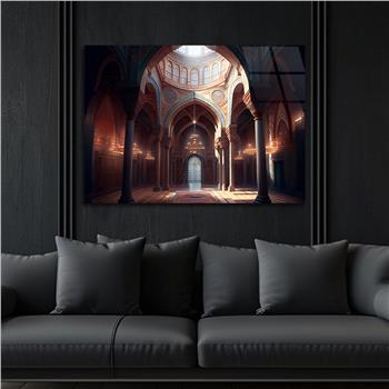 Yatay Dini Temalı Cam Tablo 192