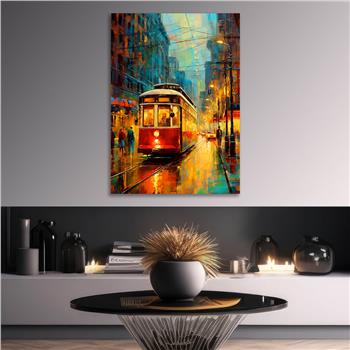 Dikey Sanat Temalı Cam Tablo 529