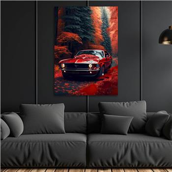 Dikey Doğa Temalı Cam Tablo 259