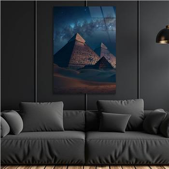 Dikey Doğa Temalı Cam Tablo 263