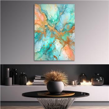 Dikey Sanat Temalı Cam Tablo 399