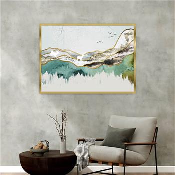 Aluminium Omlijste Kunst Thema Geharde Glasschilderij 037