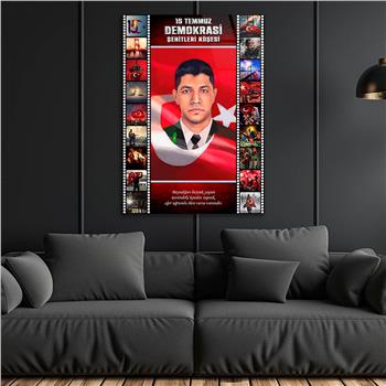 Dikey Vatan Temalı Cam Tablo 311