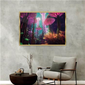 Aluminium Omlijste Kunst Thema Geharde Glasschilderij 067