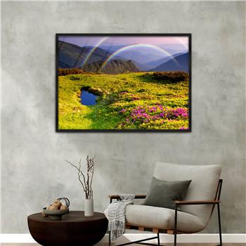 bedrucktes Glas mit Aluminiumrahmen und Natur Themen 