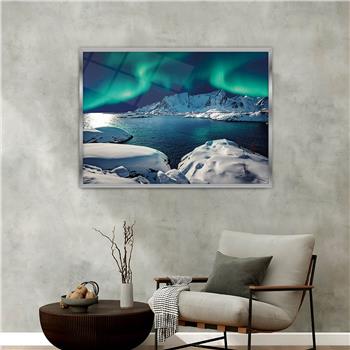 Aluminium Omlijste Natuur Thema Geharde Glasschilderij 153