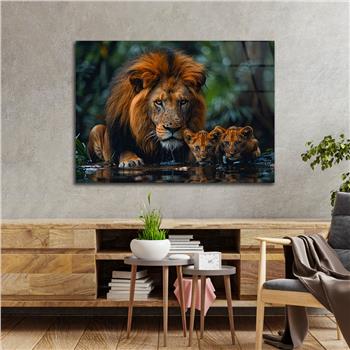 Yatay Doğa Temalı Cam Tablo 536