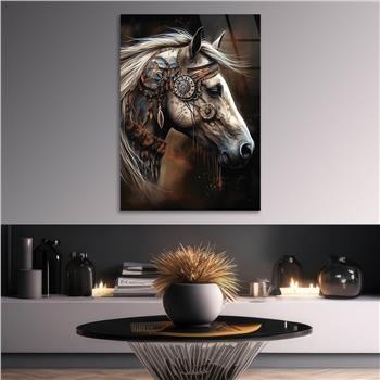 Dikey Sanat Temalı Cam Tablo 378