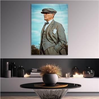 Dikey VatanTemalı Cam Tablo 246