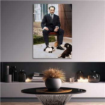 Dikey VatanTemalı Cam Tablo 135