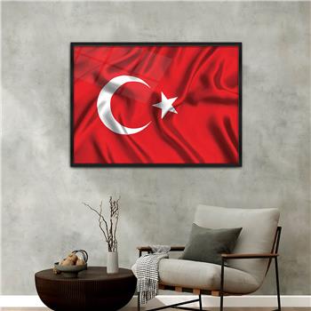Aluminum-Framed National-Themed Tempered Glass Wall Art 077