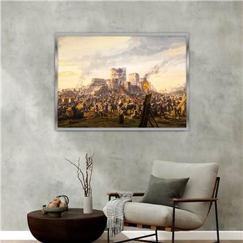 Aluminium Omlijste Natuur Thema Geharde Glasschilderij 078