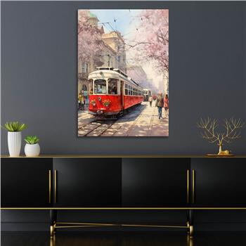 Dikey Sanat Temalı Cam Tablo 534