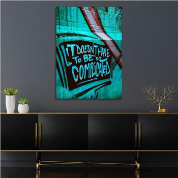 Dikey Sanat Temalı Cam Tablo 494