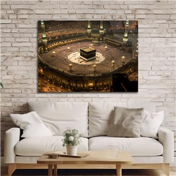 Yatay Dini Temalı Cam Tablo 159