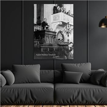 Dikey VatanTemalı Cam Tablo 289